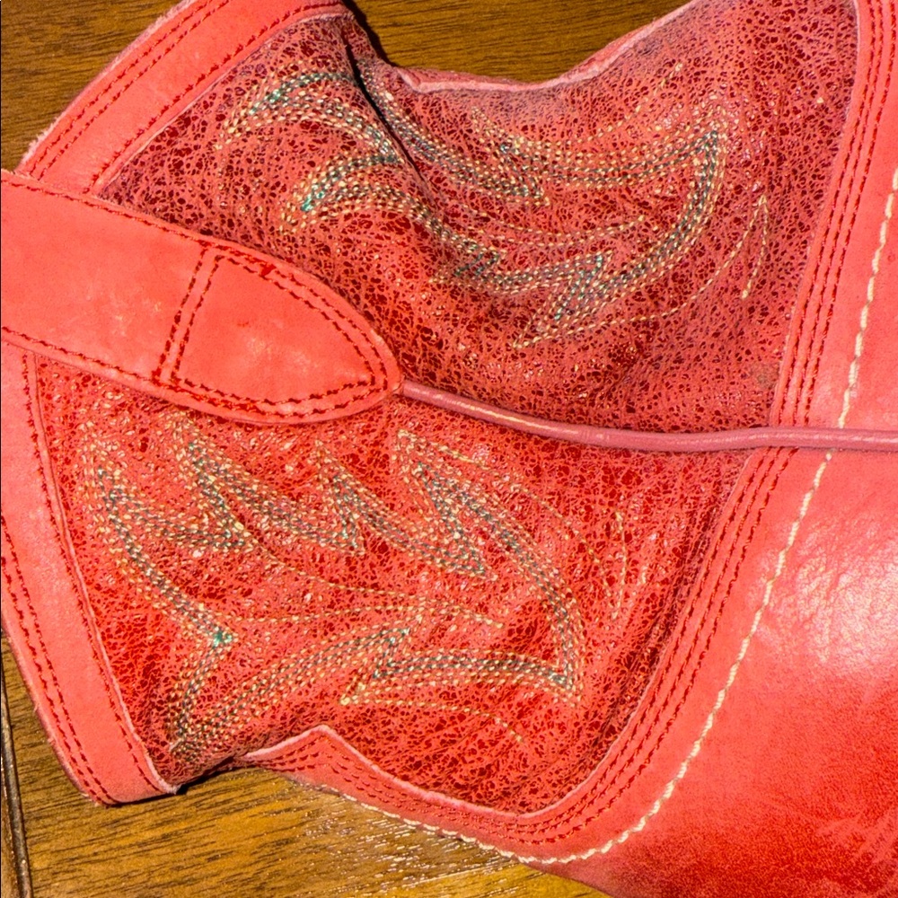 Ariat Red Leather Boots - Picture 4 of 10